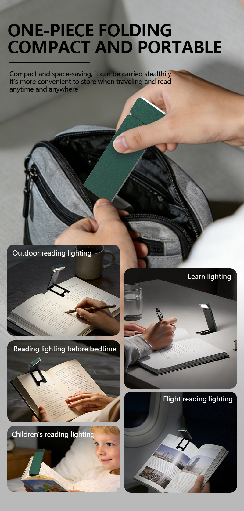 EGH 500mAh Green Led Type-C Reading Light detail photo