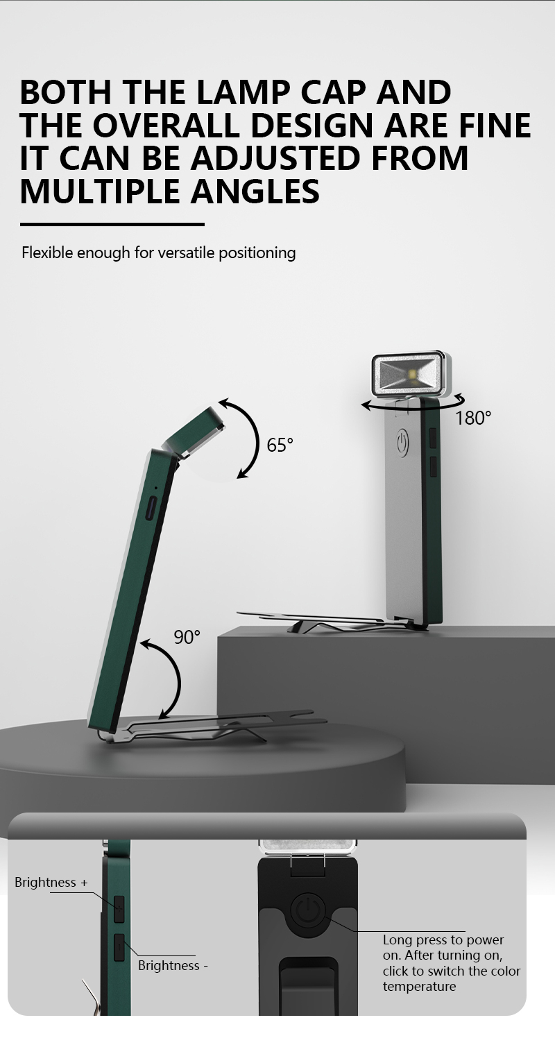 EGH 500mAh Green Led Type-C Reading Light detail photo
