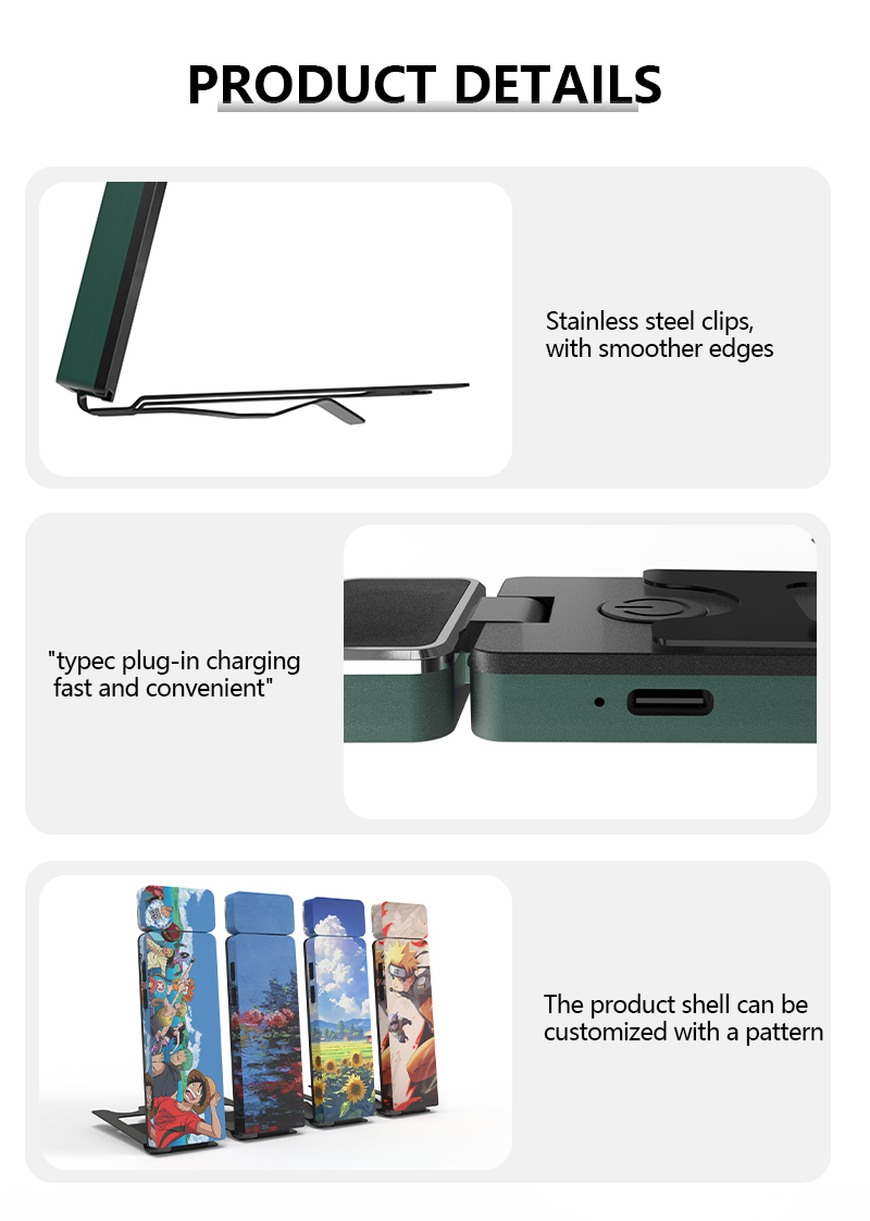 EGH 500mAh Green Led Type-C Reading Light detail photo