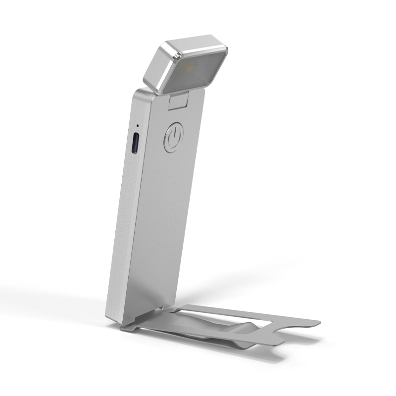 EGH Silvery Rechargeable Reading Light with Type-C 5-Speed Adjustment