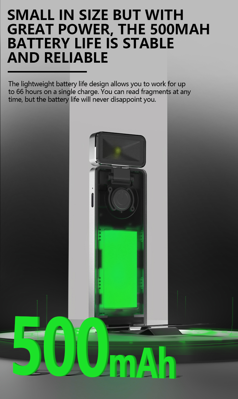 EGH Silvery Rechargeable Reading Light with Type-C 5-Speed Adjustment detail photo