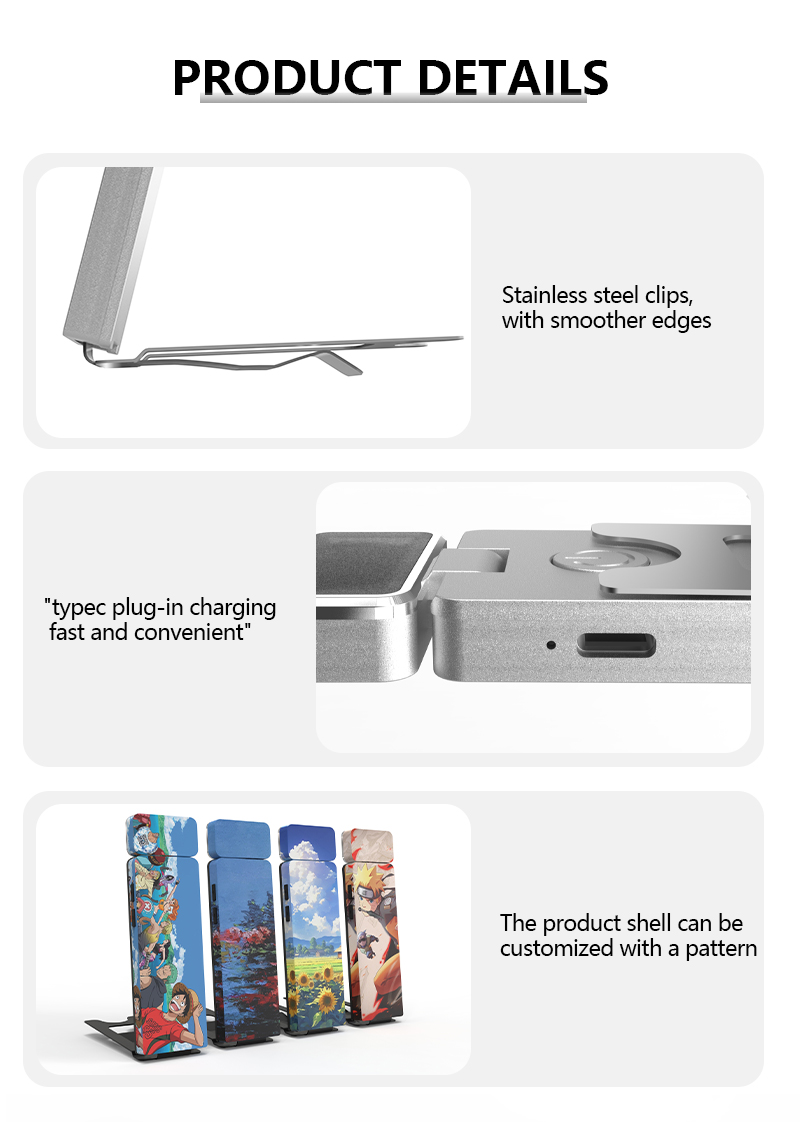 EGH Silvery Rechargeable Reading Light with Type-C 5-Speed Adjustment detail photo