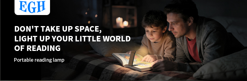 EGH 3 Color Temperature Type-C Yellow Led Book Reading Light detail photo