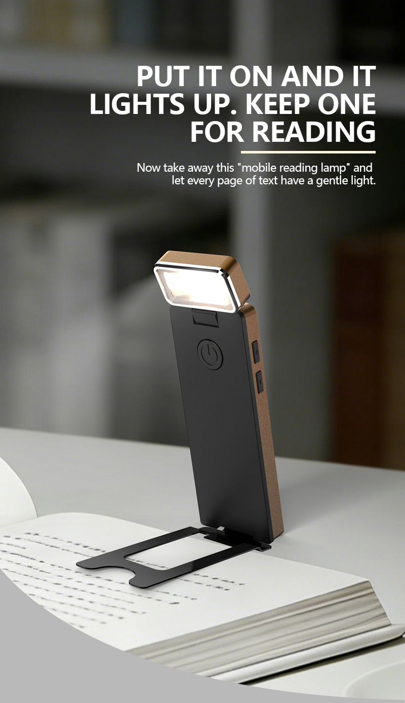 EGH 3 Color Temperature Type-C Yellow Led Book Reading Light detail photo