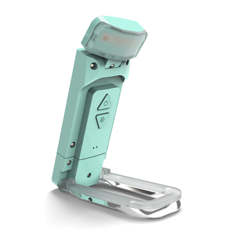 EGH USB Cyan 3 colors temperature Adjustable Brightness Book Light