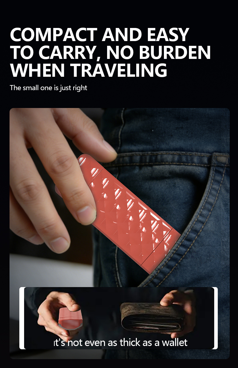 EGH Mini USB 5-Speed Dimming Eye-Comfort Garnet Red Travel Book Light detail photo