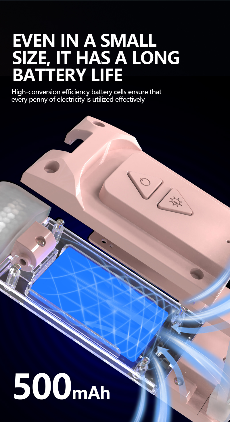 EGH 500mAh Pink USB Clip-on Book Light detail photo