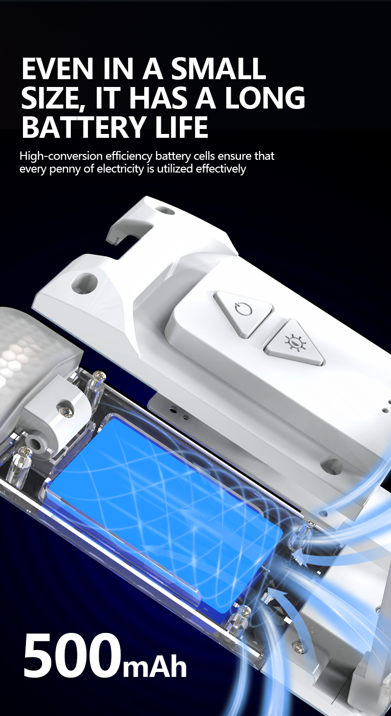 EGH White 500mAh LED USB Book Light detail photo