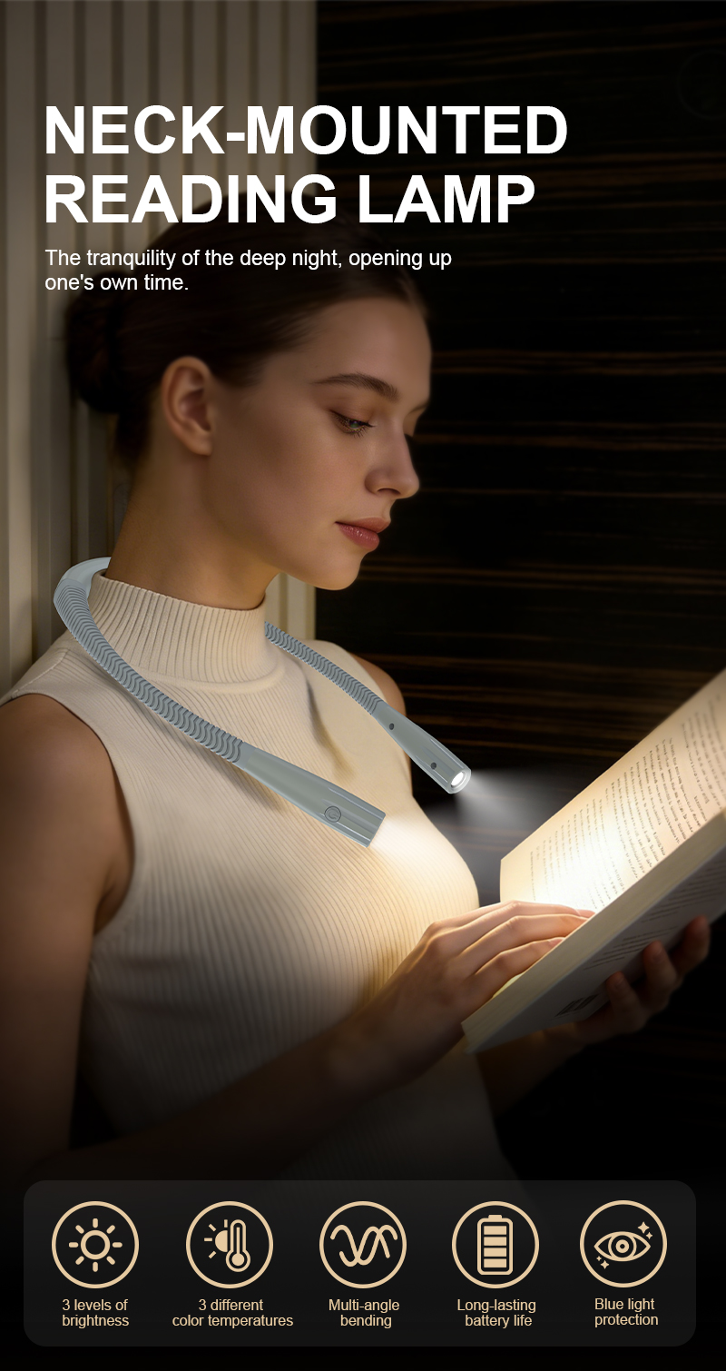 EGH 800mAh Green NECK Reading Lamp