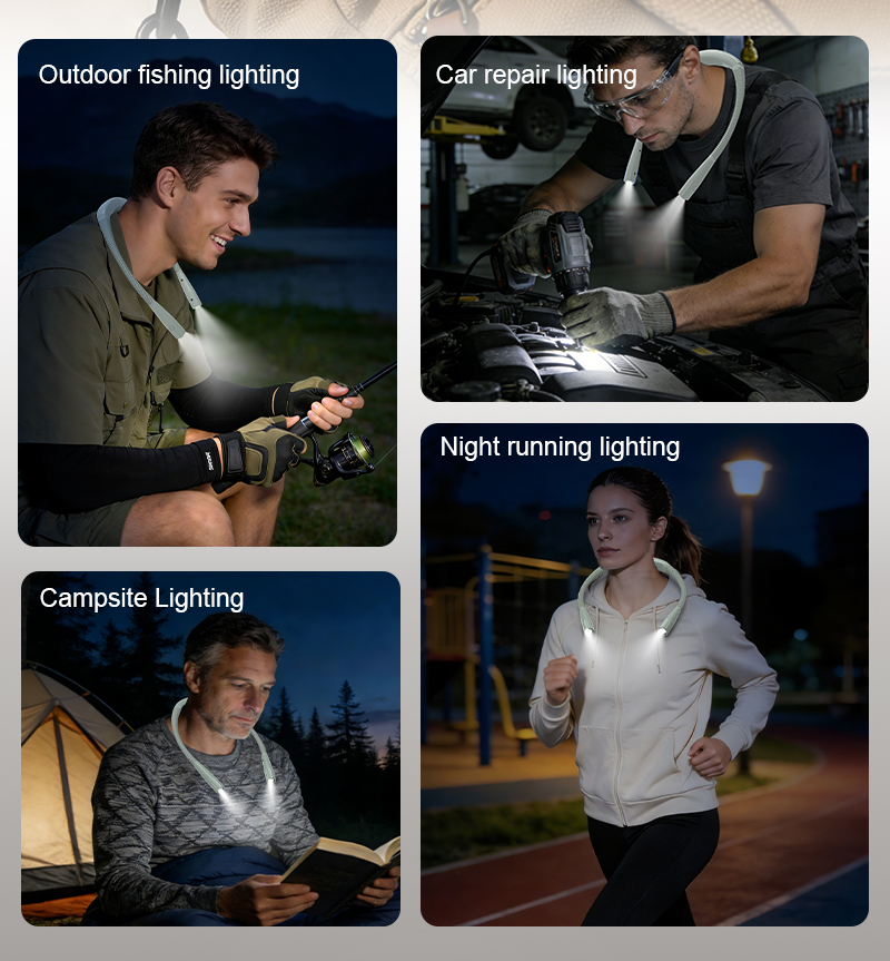 EGH 800mAh Green NECK Reading Lamp