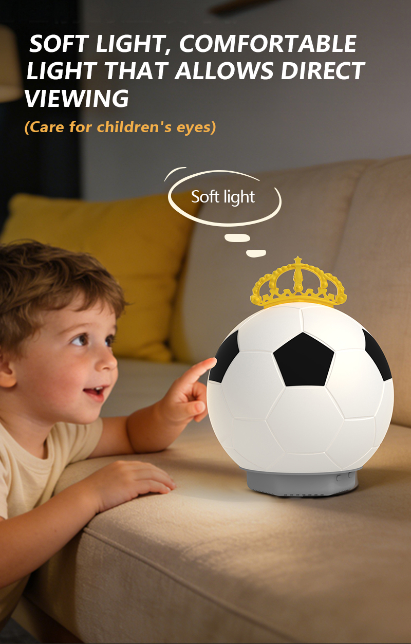 EGH 4IN1 Silicone Football Night Light With Bluetooth Speaker detail photo