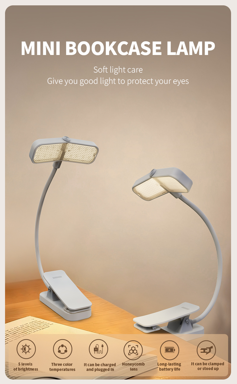 EGH 1000mAh White WING Desk Lamp