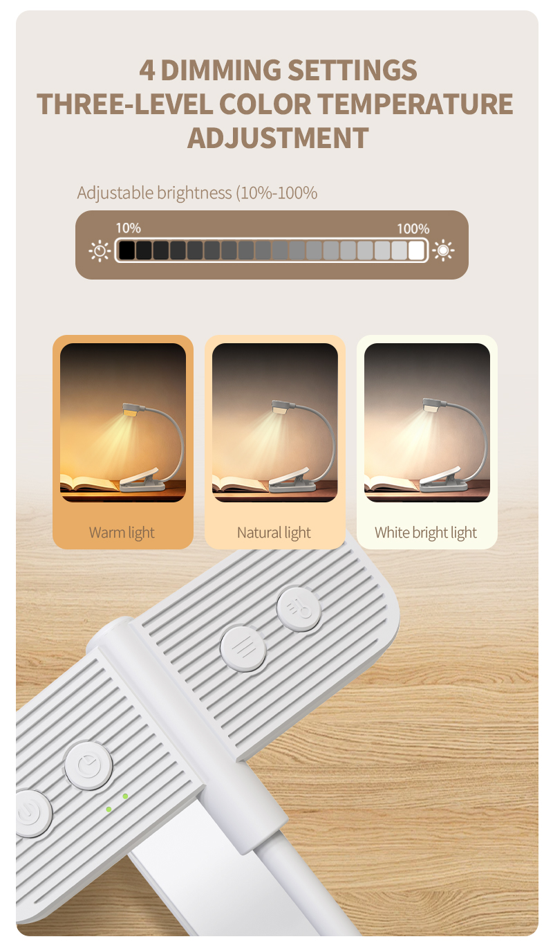 EGH 1000mAh White WING Desk Lamp