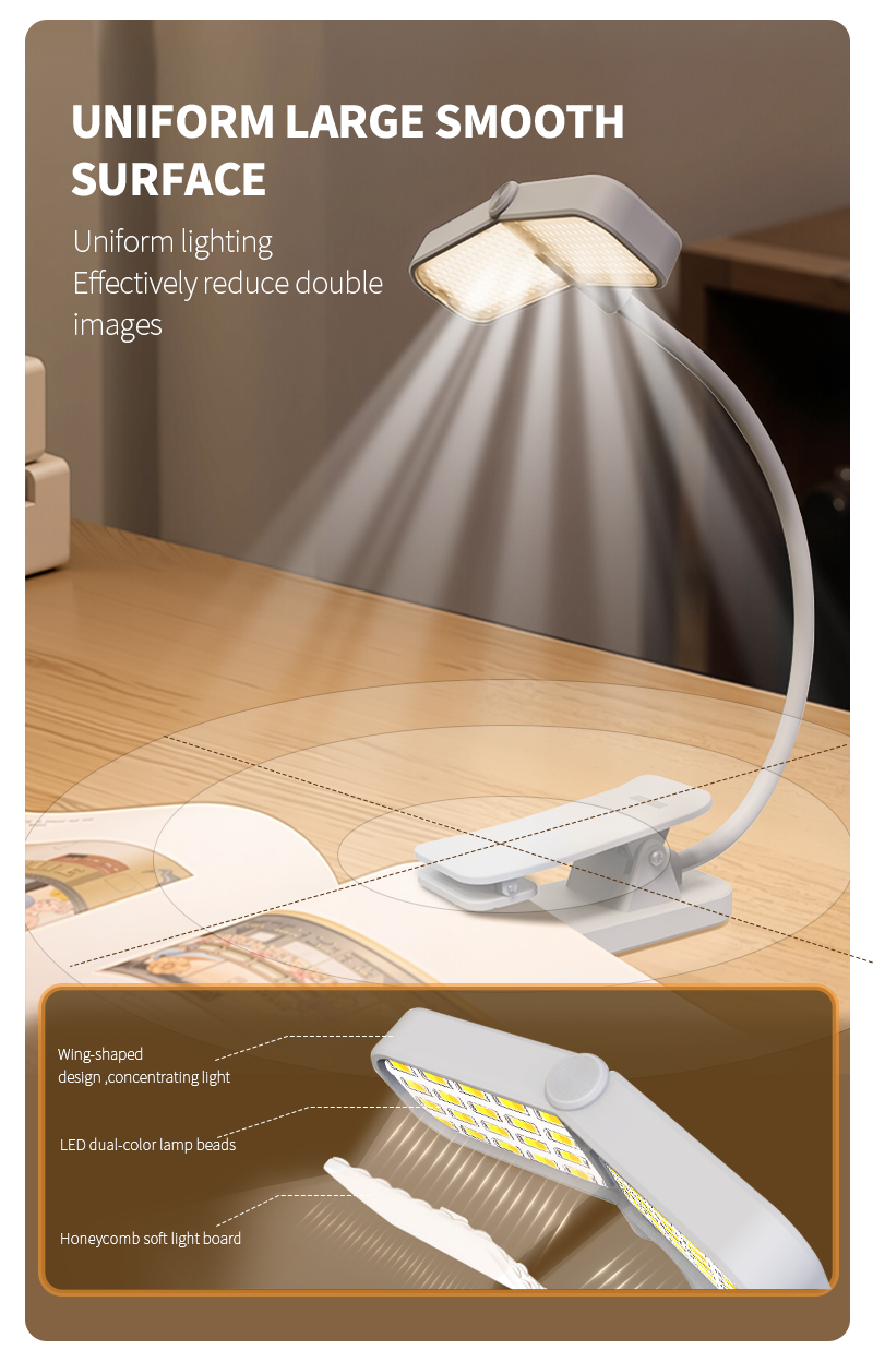 EGH 1000mAh White WING Desk Lamp