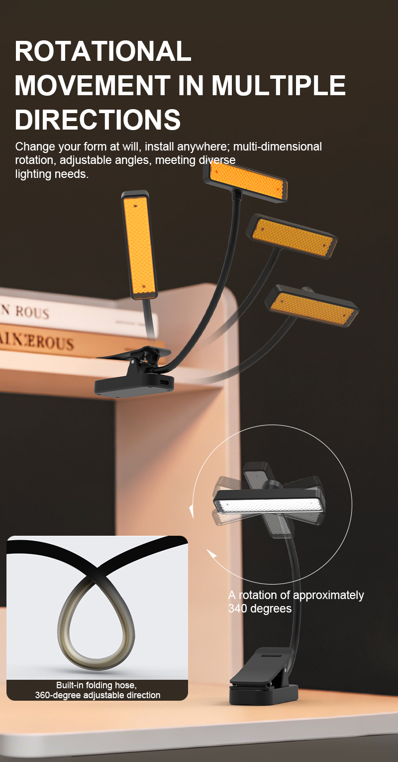 EGH 600nm Amber LED Desk Lamp detail photo