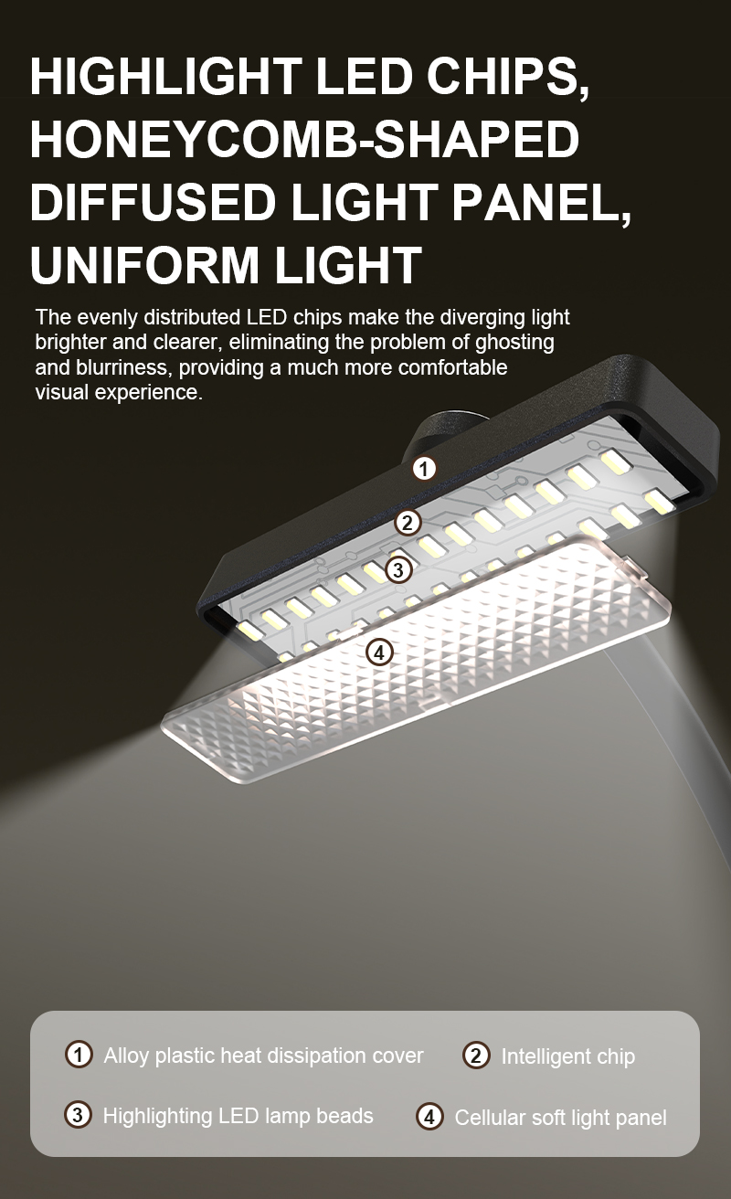 EGH 650nm Clip on Red Desk Lamp main image photo